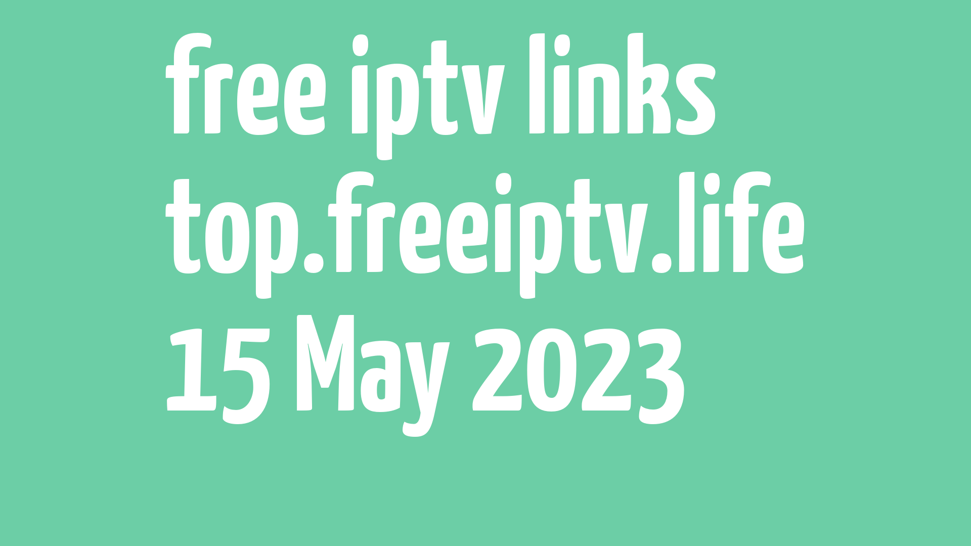 free iptv links 140523